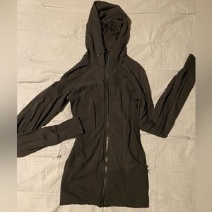 Lululemon, size 0, black jacket with hood